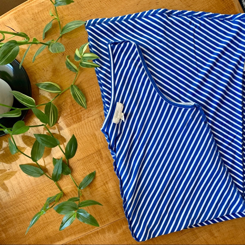 Soft Blue Striped Dress - Picture 5 of 13